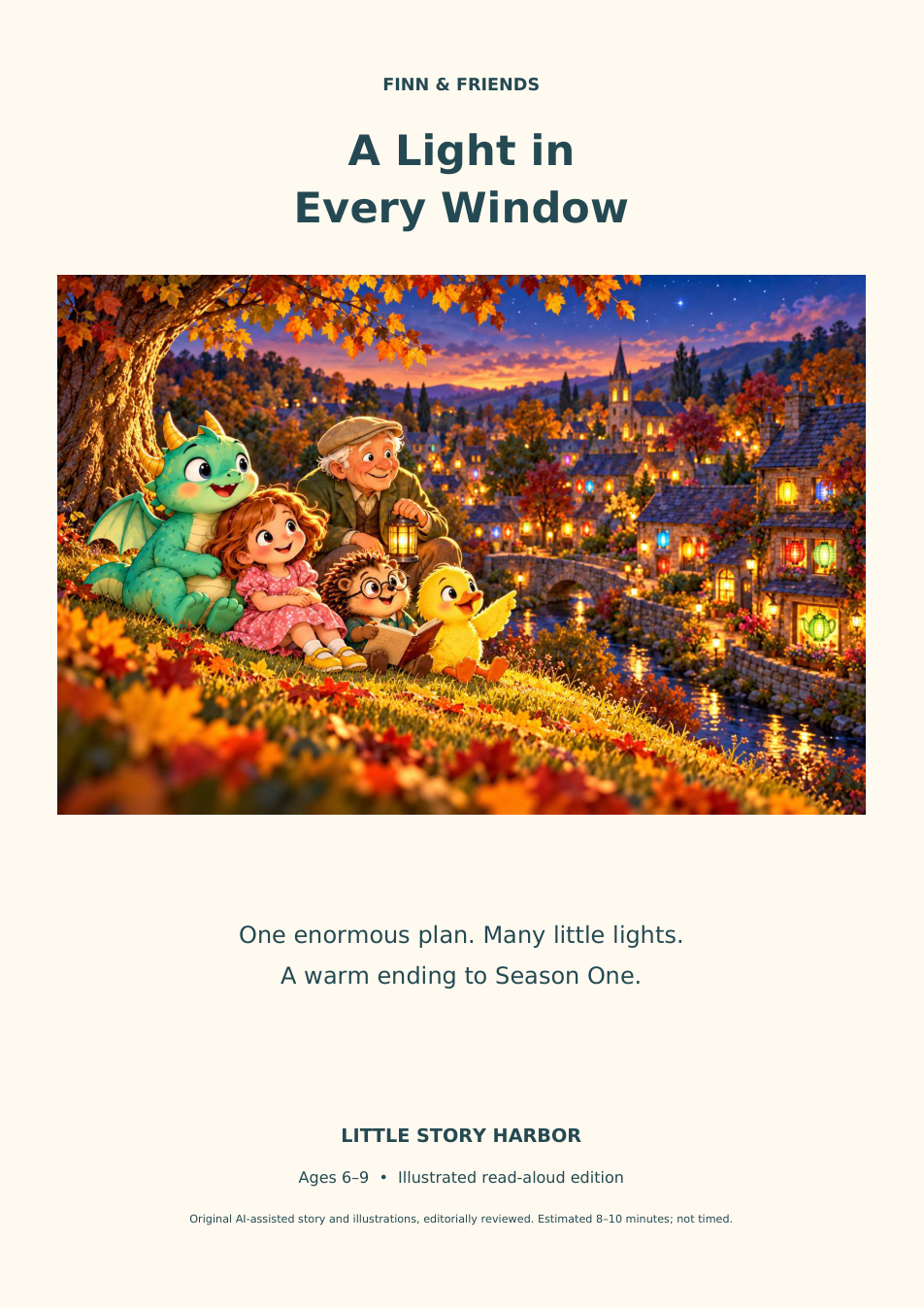 Original cover illustration for A Light in Every Window