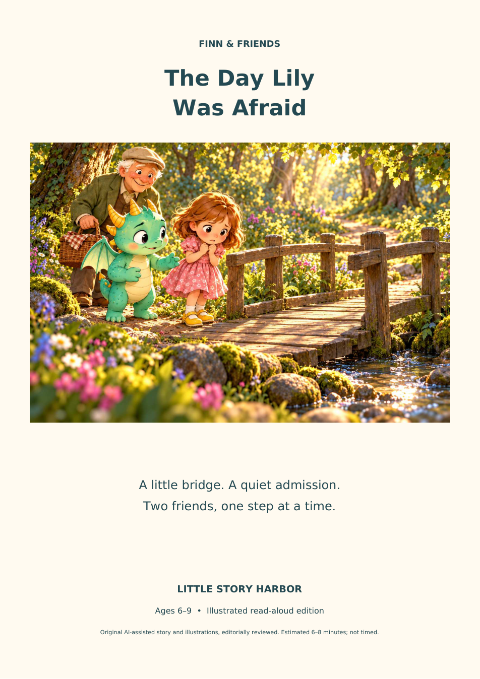 Original cover illustration for The Day Lily Was Afraid