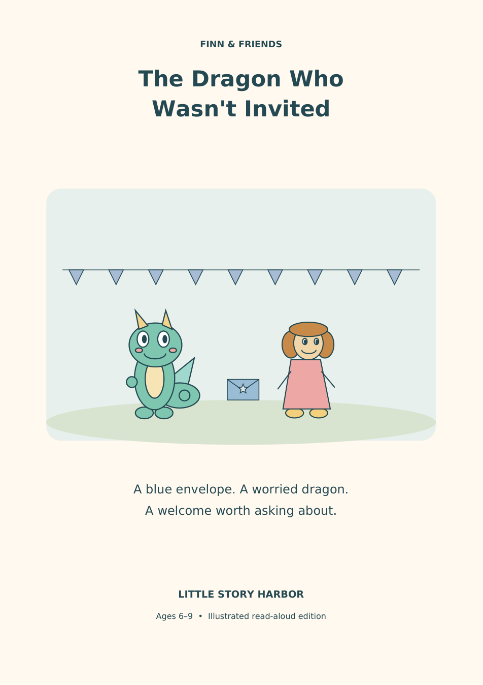 Original cover illustration for The Dragon Who Wasn't Invited