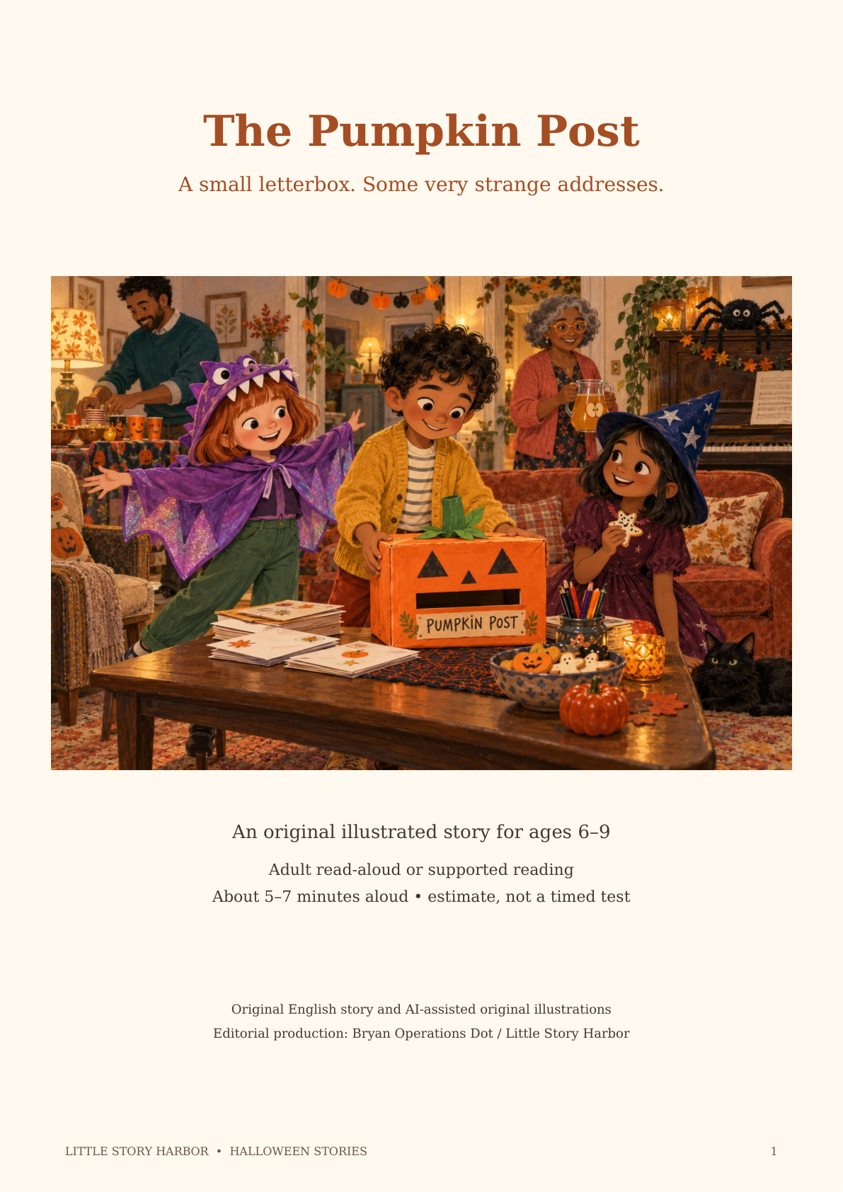 Original cover illustration for The Pumpkin Post