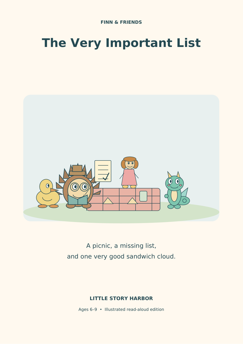 Original cover illustration for The Very Important List